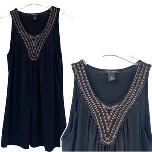 White House Black Markey beaded tank tunic